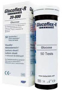 Blood glucose test strip GLUCOFLEX-R Betachek, National Diagnostic Products
