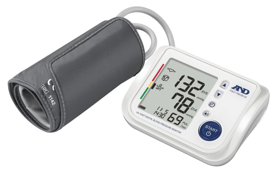 Automatic blood pressure monitor / electronic / arm / with speaking mode UA-1030T A&D Company, Limited