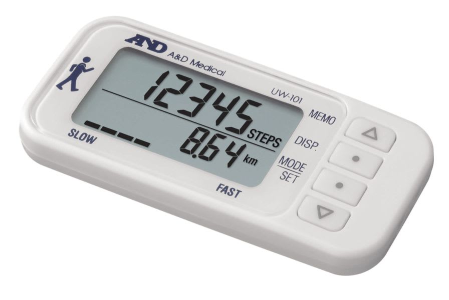 Pedometer with 3-axis sensor / thin / with calorie counter UW-101 A&D Company, Limited