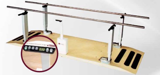 Height-adjustable rehabilitation parallel bars / with base AM-700 Armedica