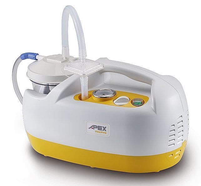 Electric mucus suction pump / handheld 24 l/mn, 600 mmHg | VACPRO Apex Medical