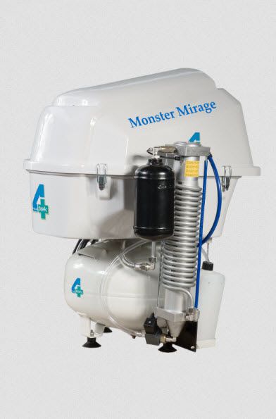 Dental unit compressor / medical / piston / 2-workstation MOMIR130E 4TEK SRL