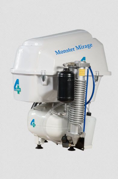 Medical compressor / for dental units / piston / 2-workstation MOMIR130 4TEK SRL