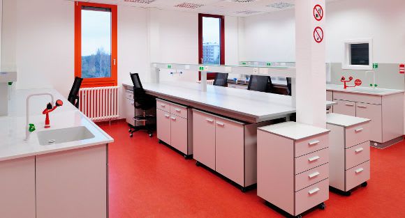 Laboratory room / modular ALHO Systembau