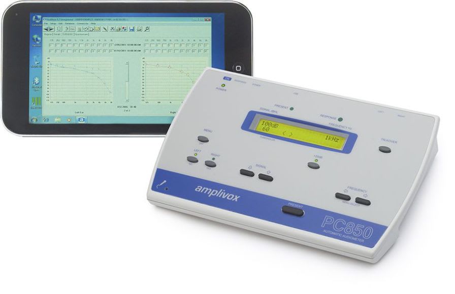 Screening audiometer (audiometry) / audiometer / computer-based PC850 Amplivox Ltd