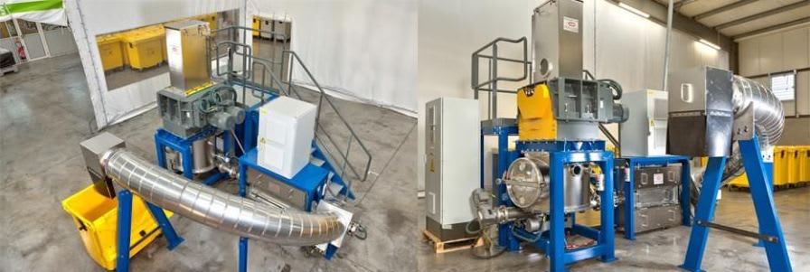 Waste treatment system with sterilizer / with shredder / microwave / medical Ecosteryl-75 AMB