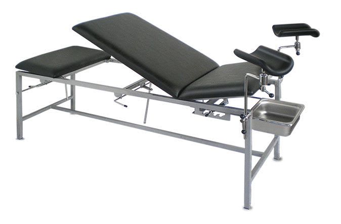 Gynecological examination table / fixed / 3-section HMF-120 A.A.MEDICAL