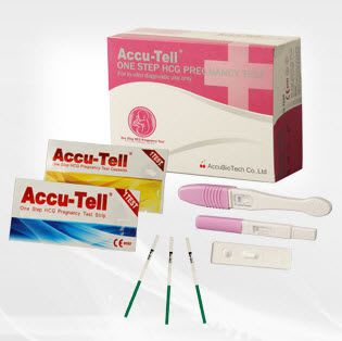 Pregnancy test kit ABT-FT-A1, ABT-FT-B1 AccuBioTech