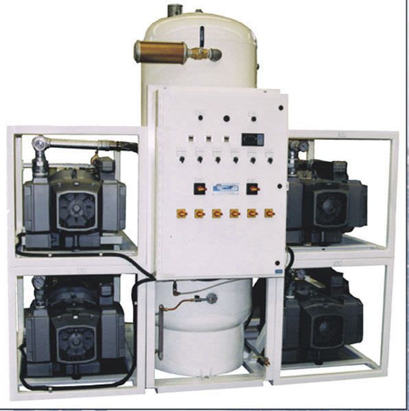 Medical vacuum system / rotary vane / oil-free VTLF250X5V240-MED Air Power Products